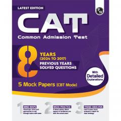 PW CAT 8 Years Chapterwise & Topicwise Previous Years Solved Questions (2023-2017) and 5 Mock Papers (CBT Mode)