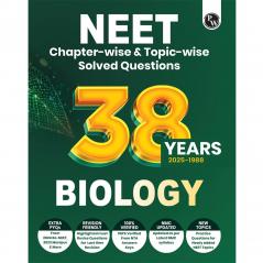 PW 38 Years NEET Previous Year Solved Question Papers Biology PYQ (2025 - 1988) Chapterwise Topicwise Solutions For NEET Exam 2026 with Newly Added Topics
