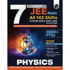 PW JEE Main 7 Years (2019 - 2025) Physics All 144 Shifts Online Previous Years Solved Papers Chapterwise and Topicwise PYQs For JEE Main 2026 Exams | Concentrate on Relevance