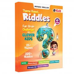 PW Riddles Book For Kids | 200+ Theme Based Riddles Book For 4+ Years Old | English Interactive Brain Teasing Riddle Activity Book For Growing Kids