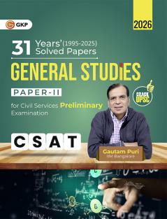 GKP UPSC 2026 : General Studies Paper II (CSAT) : 31 Years Solved Papers 1995-2025