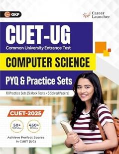 GKP CUET-UG 2025-26 : 10 Practice Sets & PYQs - Computer Science - (5 Mock Tests & 5 Solved Papers)|CUET Solved Papers 2023-25