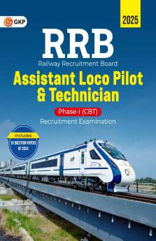GKP RRB 2025–26 Assistant Loco Pilot & Technician Phase I Guide | Covers General Intelligence Mathematics Science Awareness | Includes 10 Previous Years’ Papers 2024 Exam