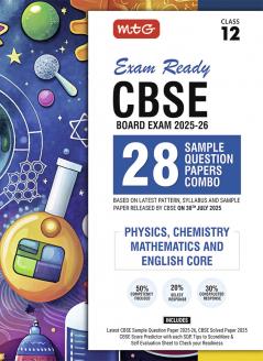 MTG Exam Ready CBSE 28 Sample Question Papers Class 12 Physics Chemistry Mathematics English For 2025-2026 Exam | Based on Latest Pattern Released on 30th July