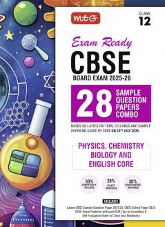 MTG Exam Ready CBSE 28 Sample Question Papers Class 12 Physics Chemistry Biology English For 2025-2026 Exam | Based on Latest Pattern Released on 30th July