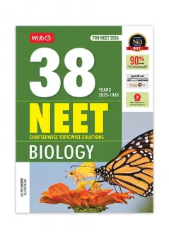 MTG 38 Years NEET Previous Year Solved Question Papers Biology PYQs Chapterwise Topicwise Solutions For 2025-2026 Exam | Get Free access of Video Solutions & Smart Book