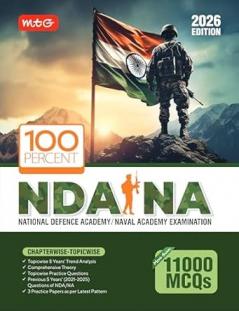 MTG 100 Percent NDA-NA Previous 5 Years Chapterwise Topicwise Solved Papers (PYQ Book) For 2026 Exam | Comprehensive Theory with 11000+ MCQs