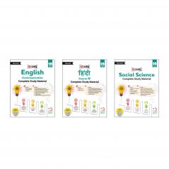 Full Marks Class 10 Combo of 3 Books - English Comm + Hindi B + Social Science | Complete Study Material