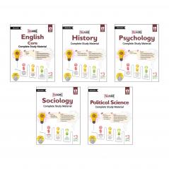 Full Marks Class 12 Combo of 5 Books - English Core + History + Psychology + Sociology + Political Science | Complete Study Material