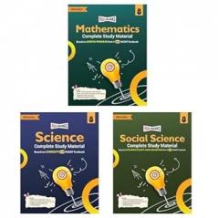 Full Marks Class 8 Combo of 3 Books - Mathematics (GANITA PRAKASH) + Science (CURIOSITY) + Social Science (EXPLORING SOCIETY) | Complete Study Material