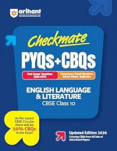 CHECKMATE CBQS ENGLISH LAN & LITERATURE 10TH
