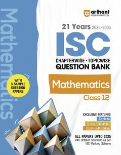 ISC Chapterwise Mathematics 12th