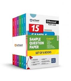 Arihant I Succeed ICSE Sample Question Papers Chemistry Physics Biology Mathematics English Language & Literature Class 10 | ICSE 2026 Board Exam | 10 and 15 Fully Solved Specimen Paper and Board Paper 2025 | Based on Latest ICSE Syllabus | Council Style Answers | English Medium