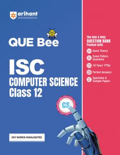 QUE BEE ISC COMPUTER SCIENCE 12TH CLASS