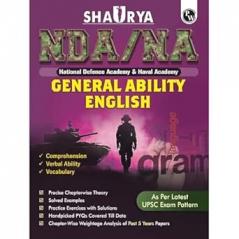 PW Shaurya NDA/NA General Ability English Book with Latest 2025 Solved Paper | Comprehension Verbal Ability Vocabulary For 2025-26 Exam