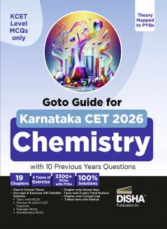GoTo Guide for Karnataka CET 2026 Chemistry with Previous Year Questions | 3 Mock Tests | 100% Solutions | To-the-Point Theory + Mind Maps | 3300+ MCQs