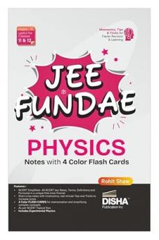 Disha JEE ke Fundae Physics with 4 Color Flash Cards | Complete NCERT in One Liner Format | JEE Main/ Advanced BITSAT VITEEE Engineering Class XI & XII