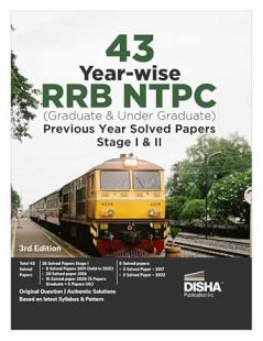 Disha 43 Year-wise RRB NTPC (Graduate & Undergraduate) Previous Year Solved Papers Stage I & II 3rd English Edition | Railway Recruitment Board | Non-Technical Popular Categories