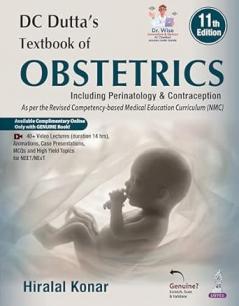 DC DUTTA'S TEXTBOOK OF OBSTETRICS INCLUDING PERINATOLOGY & CONTRACEPTION