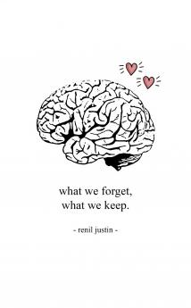What We Forget What We Keep.  Poems for Those in the In-Between