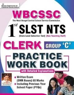 WBCSSC 1st SLST NTS Clerk Group ‘C’ Practice Work Book (English Medium) (5751)