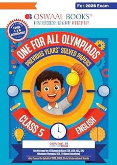 Oswaal One For All Olympiads Class 5 English Prep-Guide Book | Chapter-wise Previous Years' Solved Papers | Questions for SOF IEO & Other Olympiad Exams 2026 | With Sample Practice Papers & Oswaal.AI