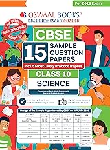 Oswaal CBSE 15 Sample Question Papers Class 10 Science for 2026 Board Exam (As per CBSE Sample Question Paper issued on 30 July 2025) recommended by 2025 CBSE Toppers with Chapter wise Highly Probable Questions includes 5 Most Likely SQPs & all types of CBQs