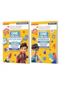 Oswaal One For All Question Bank + One For All Workbook (NCERT & CBSE) Class 8 Social Science (Set of 2 Books) | Updated As Per NCF For Latest Exam