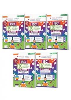 Oswaal ISC 10 Sample Question Papers Class 12 (Set of 5 Books) Accounts Commerce Economics English Paper 1 & 2 For 2026 Board Exam (Based On The Latest CISCE/ICSE Specimen Paper)