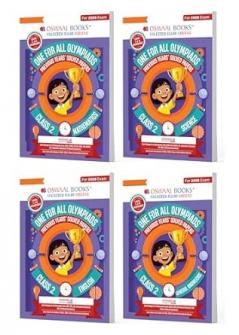 Oswaal One for All Olympiads | Class 2 Maths Science English GK | Chapter-wise Previous Years' Solved Papers | Prep-Guide With Level 1 2 & Achievers Section (Set of 4 Books) For 2026 Exam