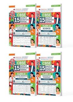 CBSE Sample Question Papers Class 10 English Science Social Science & Maths Standard (Set of 4 Books) (For Board Exams 2026)