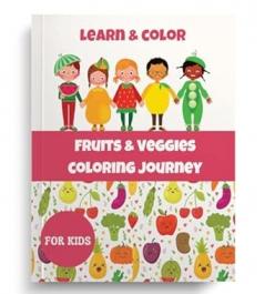 Fruits & Veggies Coloring Journey: Learn & Color the Names of Different Fruits & Vegetables