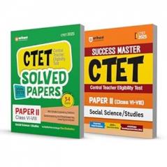Arihant CTET 2025 Social Science/Studies Class VI–VIII (Paper-2) Study Guide & Solved Papers (2024–2015) Combo | English Medium
