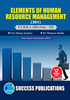 Elements of Human Resource ManagementBBA (IB) SEM.-III