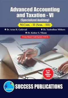 Specialized Areas in Auditing (Account-VI) (304)M.Com Sem-III