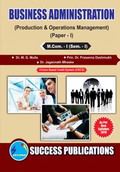 Business Administration (Production and Operation Management -I)M.Com Sem-I