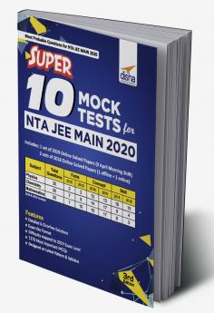 Super 10 Mock Tests for NTA JEE Main 2020 - 3rd Edition
