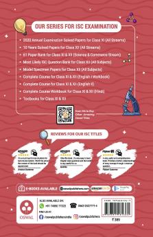 Most Likely Question Bank - Biology: ISC Class 12 for 2022 Examination