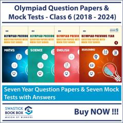 Olympiad Previous Year Question Papers and Mock Test Series For Class 6 - [Reasoning Maths Science and English] [7 Years] [2018-2024]