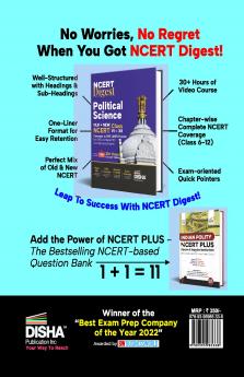 NCERT Digest Political Science – Old + New NCERT Class VI – XII Concepts in ONE LINER Format for UPSC & State PSC Civil Services Exams with 30+ Hours Video Course | Notes for a strong IAS Prelims & Mains Foundation | First Book with a seamless integration of Old & New NCERT Books |