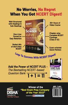 NCERT Digest General Science – Old + New NCERT Class VI – XII Concepts in ONE LINER Format for UPSC & State PSC Civil Services Exams with 30+ Hours Video Course | Notes for a strong IAS Prelims & Mains Foundation | First Book with a seamless integration of Old & New NCERT Books |
