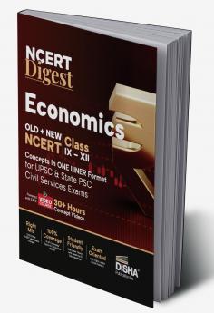NCERT Digest Economics – Old + New NCERT Class VI – XII Concepts in ONE LINER Format for UPSC & State PSC Civil Services Exams with 30+ Hours Video Course | Notes for a strong IAS Prelims & Mains Foundation | First Book with a seamless integration of Old & New NCERT Books |