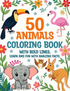 50 Animals Coloring Book