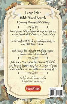 Bible Word Search Large Print: A Journey Through Bible History