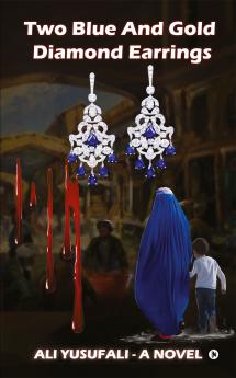 Two Blue And Gold Diamond Earrings