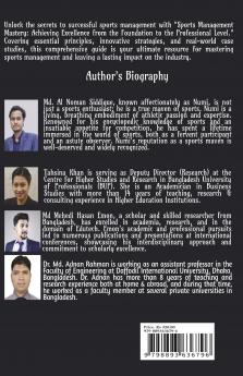 Sports Management Mastery: Achieving Excellence from the Foundation to the Professional Level