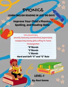 PHONICS:LEARN ENGLISH READING IN JUST 90 DAYS: The course includes a series of 4 books to achive reading proficiency in 90 days you should be used sequentially to guide children through each step...