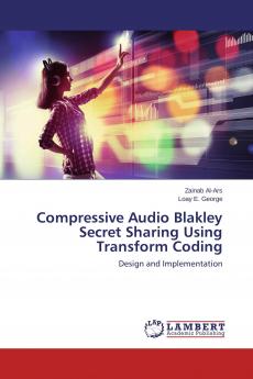 Compressive Audio Blakley Secret Sharing Using Transform Coding