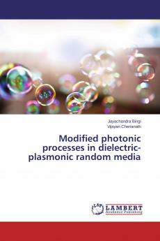 Modified photonic processes in dielectric-plasmonic random media