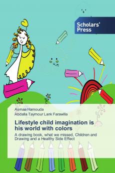 Lifestyle child imagination is his world with colors